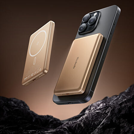 Mcdodo MC-4642 5000mAh 20W Metal Ultra İnce Kablosuz Powerbank