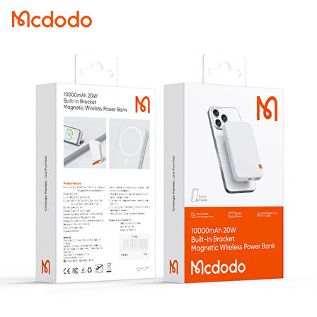 MCDODO 5100 10000 MAH 20W MANYETİK KABLOSUZ POWERBANK