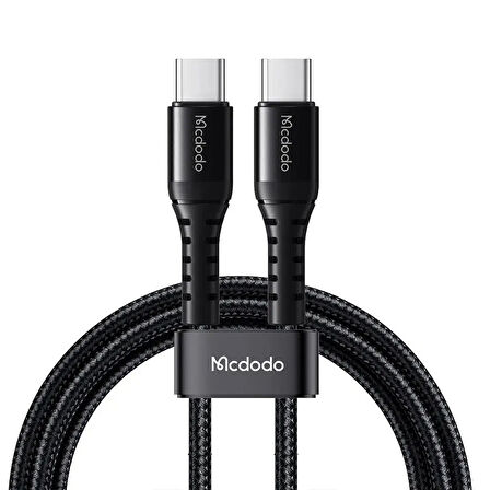 MCDODO CA-5643 60W 3A USB-C TO USB-C ŞARJ VE DATA KABLOSU SİYAH - 2M