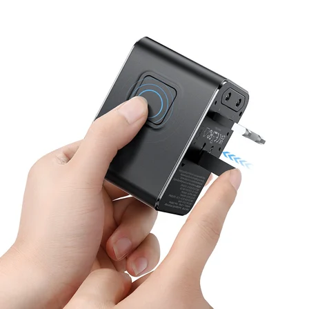 Mcdodo CP-5980 Seyahat Adaptörü Siyah 70W Type-C Çoklu Şarj 1.2m Kablo