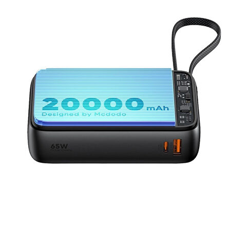 Mcdodo MC-6370 20000mAh 65W Dahili Kablolu Powerbank