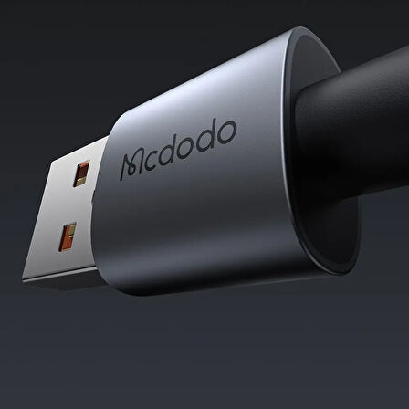 MCDODO CA-6890 USB-A TO TYPE-C 1,2 m Şeffaf Kablo Şarj Işıklı