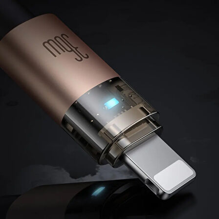 MCDODO CA-6941 TYPE-C TO LİGHTNİNG 36W 1.2m Şeffaf Kablo Şarj Işıklı