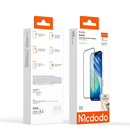 MCDODO PF-7002  iPhone 17 Air Şeffaf Ekran Koruyucu