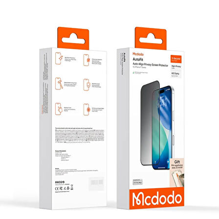 MCDODO PF-7004 ıPhone 17 Pro Max Hayalet Ekran Koruyucu