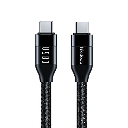 MCDODO CA-7132 TYPE-C TO TYPE-C USB 3 100W DATA AKTARIM VE ŞARJ KABLOSU 1.2 M - SİYAH 