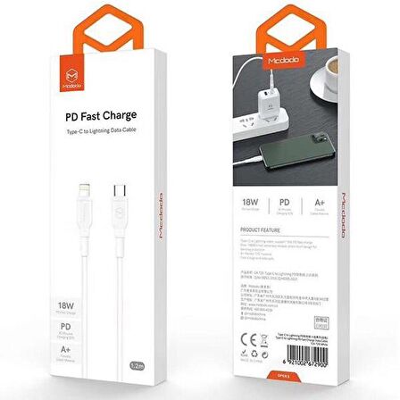 Mcdodo CA-7290 18W PD Flexible TypeC İphone Data Şarj Kablo 1.2Mt