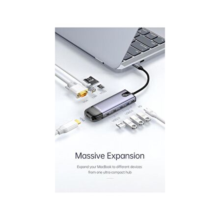 Mcdodo 10 in 1 Type-C HDMI/Ethernet/VGA Macbook Çoklayıcı