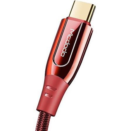 Mcdodo CA-8121 100W TypeC TypeC Hızlı Data Şarj Kablo 1.2m -Kırmızı