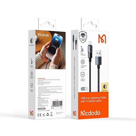 MCDODO CA-8170 USB-A TO LİGHNİNG 1.2M KABLO