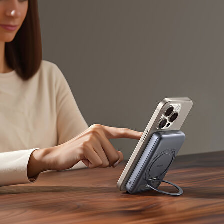 Mcdodo MC-8371 10000mAh 20W Halka Standlı Metal Manyetik Powerbank