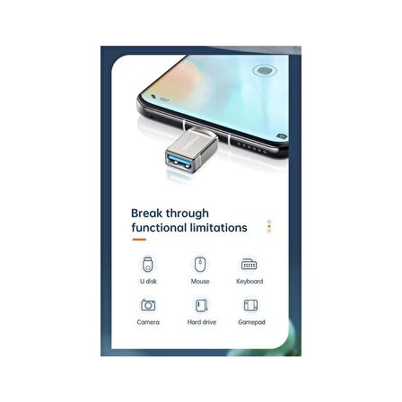 Mcdodo OT-8730 OTG Type C to USB Çevirici Adaptör Tablet ve Telefon Uyumlu