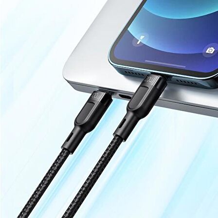Mcdodo 2in1 100W TypeC- İphone Data-Şarj Kablo 1.2M-Siyah CA-8780
