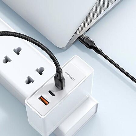 Mcdodo 2in1 100W TypeC- İphone Data-Şarj Kablo 1.2M-Siyah CA-8780