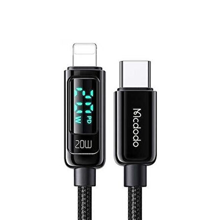 Mcdodo CA-8810 20W Dijital Göstergeli Type-C TO Lightining Pd-data Şar