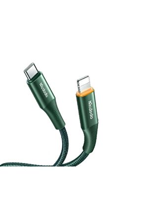 Mcdodo 20W Pd Type C To İphone Hızlı Şarj Kablosu Yeşil CA-9961