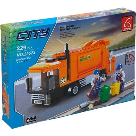 Ausini City Set Çöp Kamyonu Lego Seti 25523