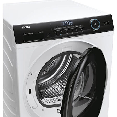 HAIER HD90-A3959-S 9 kg Wi-Fi + Bluetooth Bağlantılı Isı Pompalı Inverter Kurutma Makinesi Beyaz