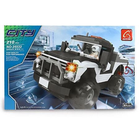 Ausını 210 Parça Jeep Araç Yapım Seti Lego Oyun Seti