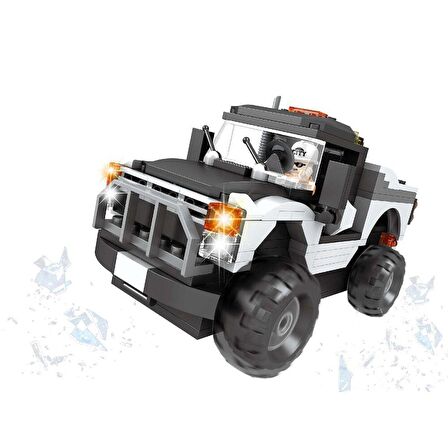 Ausını 210 Parça Jeep Araç Yapım Seti Lego Oyun Seti