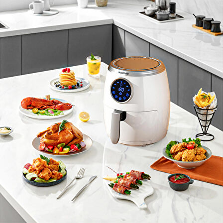 Rossclean 5.5 lt Yağsız Airfryer Beyaz