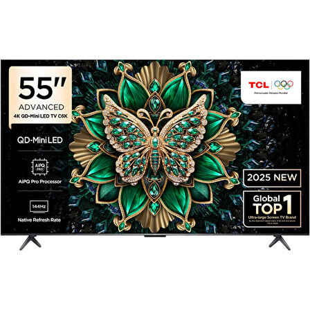 TCL 55C6K 4K UHD QD-MINILED 55" 144HZ GOOGLE TV
