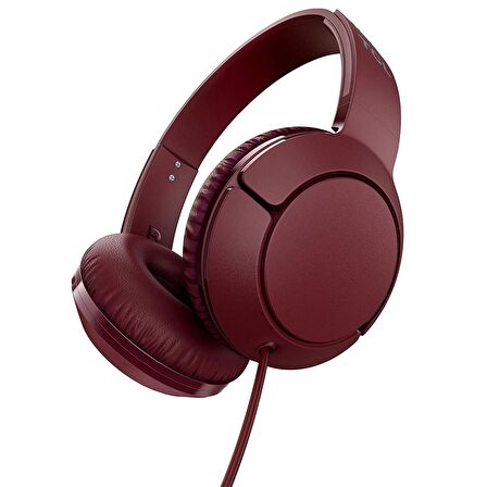 TCL MTRO200 Kulak Üstü Kablolu Kulaklık Bordo
