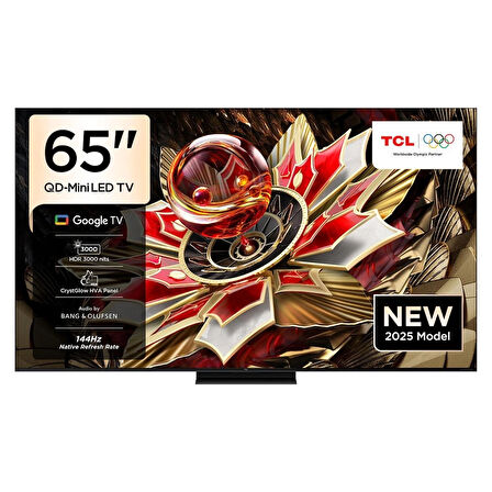 TCL 65Q7C 65'' 4K QD-Mini LED Google TV | 144Hz, HDR10+, Dolby Vision IQ, HDMI 2.1, Bluetooth 5.4