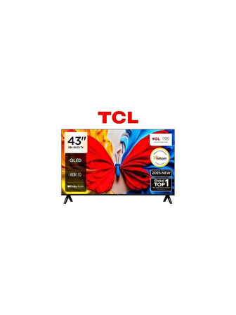 TCL 43S5K 43" 109 Ekran Uydu Alıcılı Full HD Android Smart QLED TV