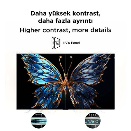 TCL 75T6C 75 İnç 4K QLED Google TV – HDR10+ & Dolby Vision Destekli, AIPQ İşlemcili, Akıllı TV