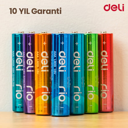 Alkalin Pil   AAA/LR6   4’lü Paket – Uzun Ömürlü, 10 Yıl Enerji Koruma,