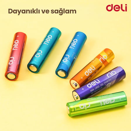 Alkalin Pil   AAA/LR6   4’lü Paket – Uzun Ömürlü, 10 Yıl Enerji Koruma,