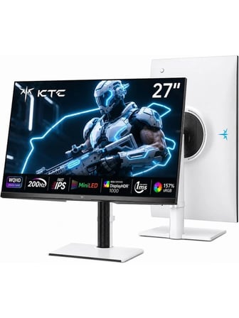 KTC M27T6S 27" 1Ms 200Hz 2K QHD HDR1000 QD-Mini LED IPS Gaming Monitör