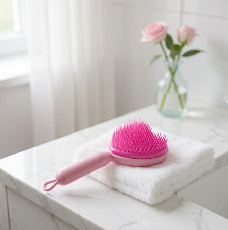 Saç Fırçası Kalpli