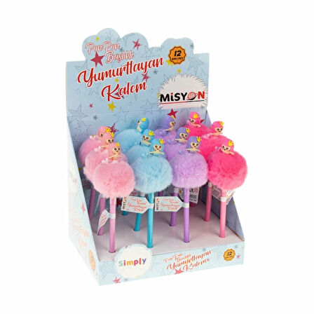 Misyon Deniz Kızı Ponpon Başlıklı Yumurtlayan Kalem Msy-454C