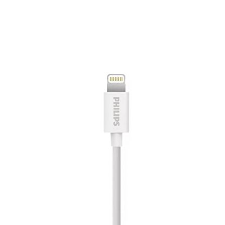 Philips SWR1508W 2.4A iPhone Lightning Şarj ve Data Kablosu Beyaz 1 Metre