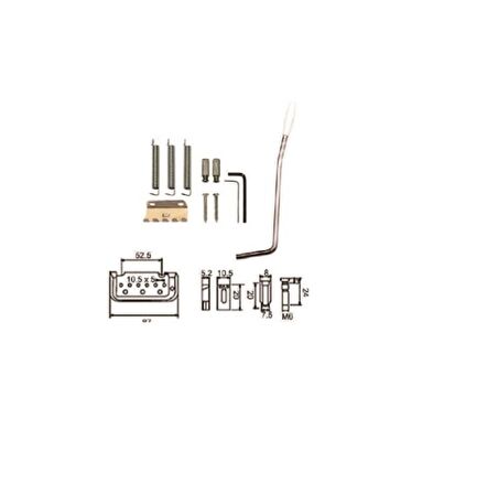 ELEKTRO TREMOLO KÖPRÜ+KOL SET KROM DR.PARTS (87MM)