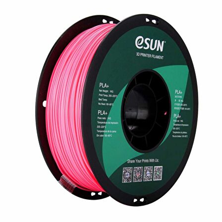 eSUN PLA+ Filament Pembe 1.75mm 1kg Standart