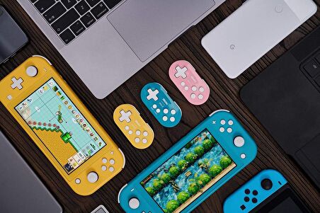 8Bitdo Zero 2 Bluetooth Oyun Kolu Nintendo Switch, PC, Mac Os, Android Sarı