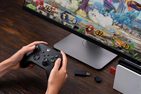 8Bitdo Wireless USB Adaptör V2 Switch, Windows, Mac & Raspberry Pi , Xbox Series X & S Controller, Xbox One Uyumlu