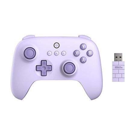 8Bitdo Ultimate C 2.4g Kablosuz Controller, Windows PC, Android, Steam Deck & Raspberry Pi Lila Mor