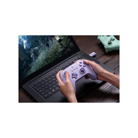 8Bitdo Ultimate C 2.4g Kablosuz Controller, Windows PC, Android, Steam Deck & Raspberry Pi Lila Mor