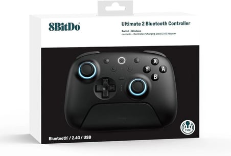 8BitDo Ultimate 2 Bluetooth Kablosuz Oyun Kolu - Siyah