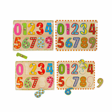 5215 -Wooden Puzzle Numbers 10 Parça