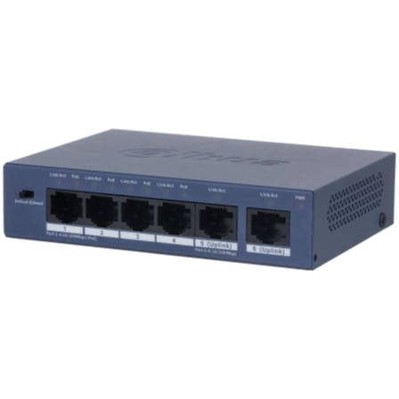 DAHUA S3006-4ET-60 4FEX2XGE 60W YÖNETİLEMEZ POE SWITCH