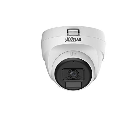 DAHUA HAC-T1A21P-U-IL-A-0280B 2Mpix  25 Mt Gece Gör., Smart Dual Light, 2,8mm Lens, Dahili Mikrofon, Dome Kamera