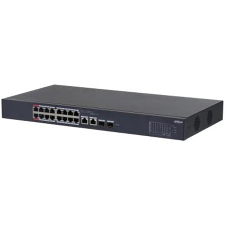 DAHUA CS4218-16ET-135, 16 Port, Megabit, PoE 135W, 2 Port SFP Gigabit Combo, Cloud Yönetilebilir, Switch