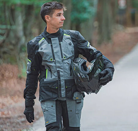 LS2 APOLLO MONT SİYAH-GRİ-NEON SARI