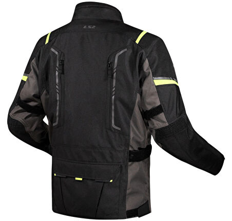 LS2 NARVIK MONT GRİ-SİYAH-NEON SARI