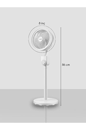 8 Inch Otomatik Sağ Sol Salinimli 86 Cm Vantilatör